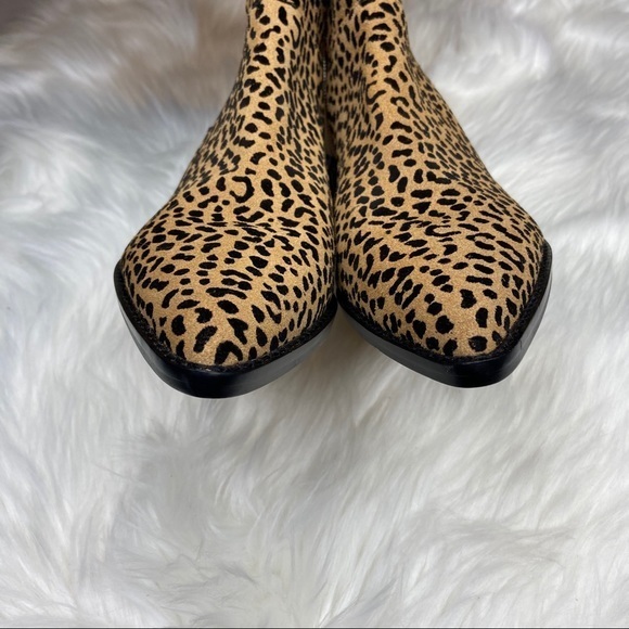 New 1 STATE Sage Leopard Print Over the Knee Boot - Picture 5 of 8